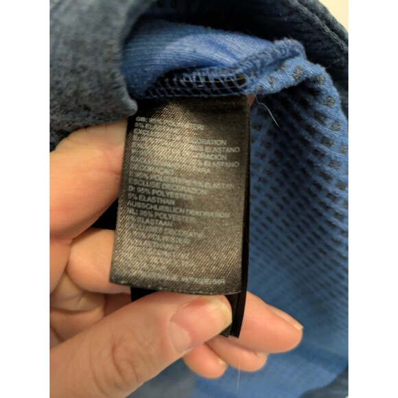 The North Face – Needit Asymmetrical Zip Zipper Up Fleece JacketAMPARO BLUE M - Picture 8 of 9